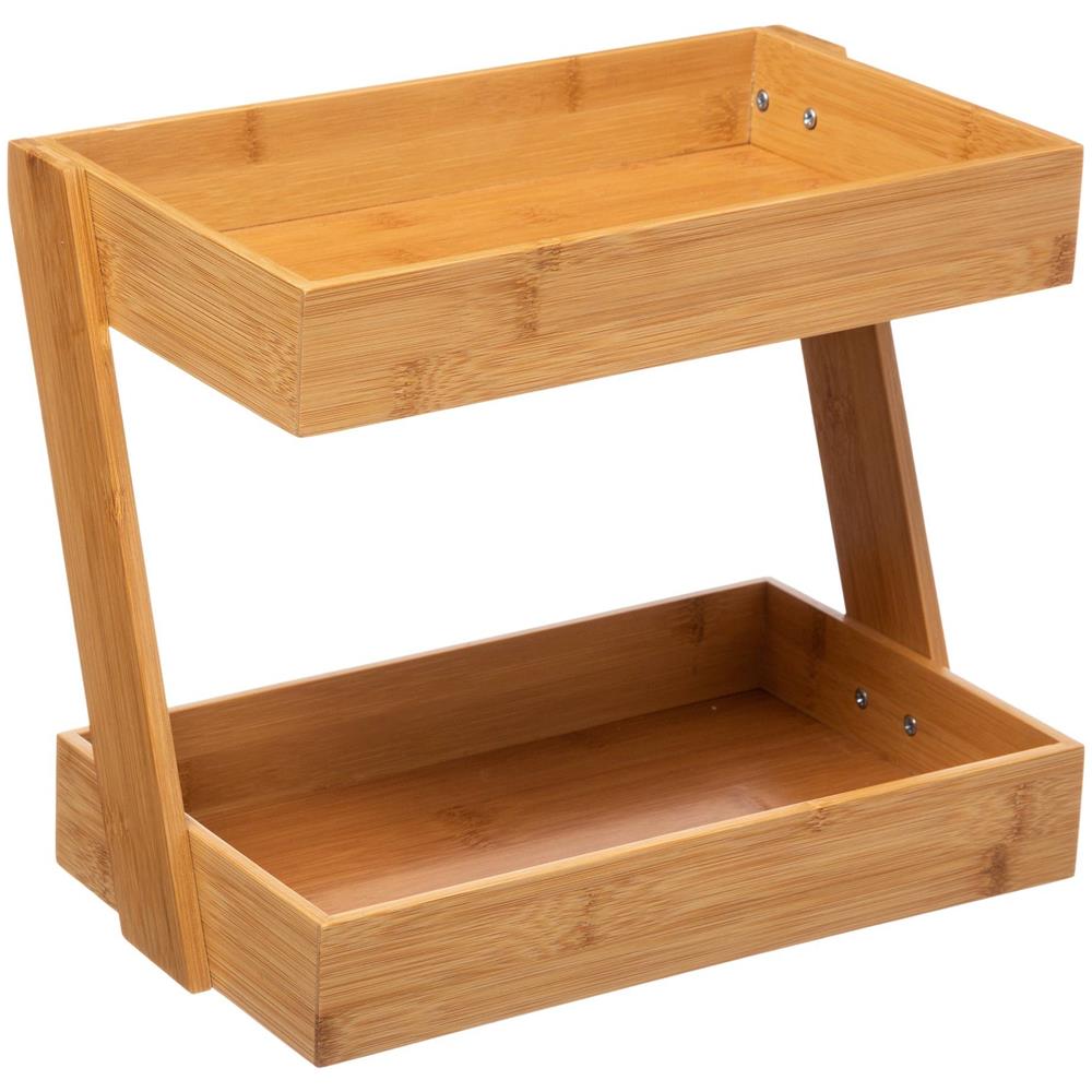 Organizer Da Cucina In Bambù, 2 Livelli - Foto 1