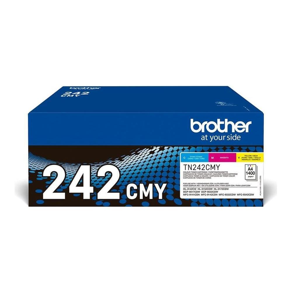 TN-242CMY Multipack Cartuccia Ink Originale Ciano / Magenta / Giallo per HL-3152CDW / HL-3142CW / HL-3172CDW Capacità 1400 Pagine - Foto 3