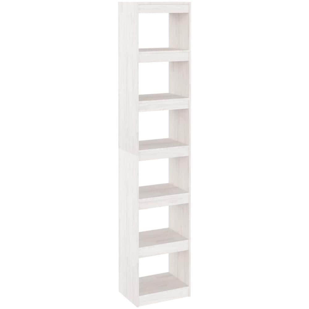 Libreria /divisorio Bianco 40x30x199cm In Legno Massello Di Pino - Foto 2