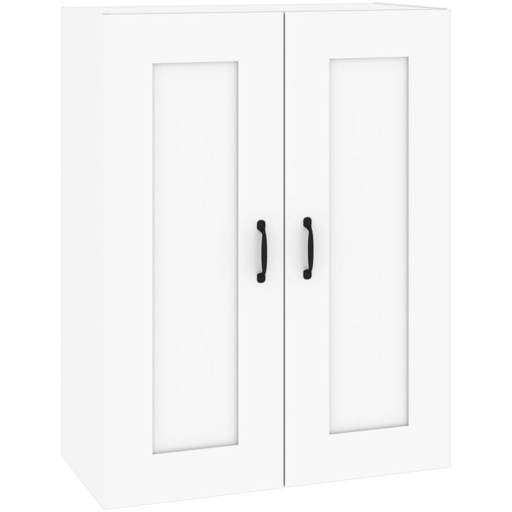 Armadietto Pensile A Parete Bianco 69,5x32,5x90 Cm - Foto 2