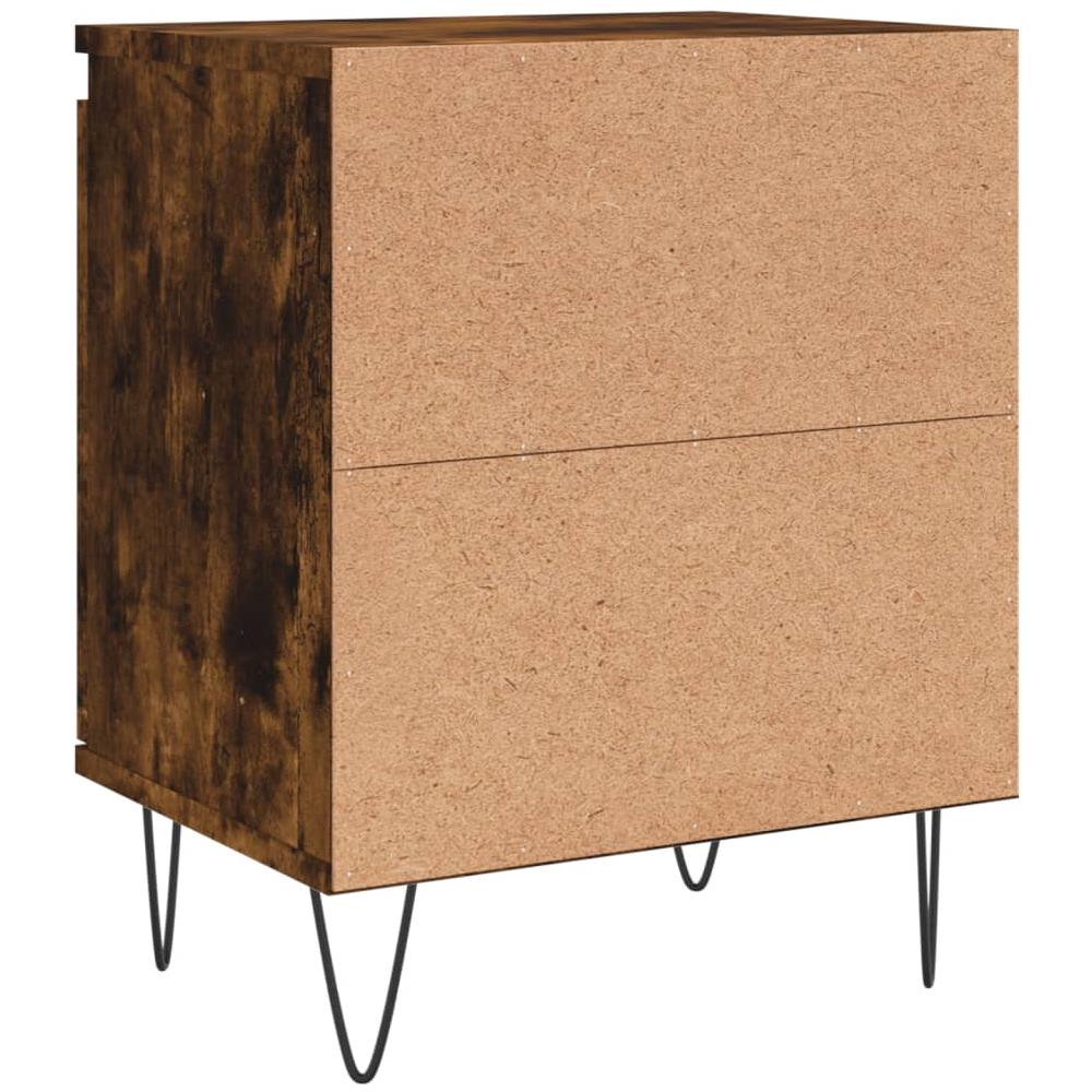 Comodini Rovere Fumo 2 Pz 40x30x50 Cm In Legno Multistrato - Foto 7