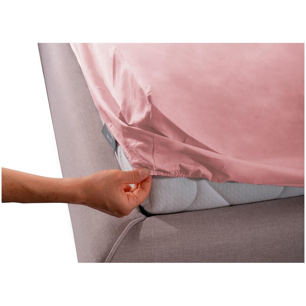 Lenzuolo Sotto Angoli Camper Roulotte 100% Cotone Tinta Unita Personalizzabile Matrimoniale Rosa - Foto 1