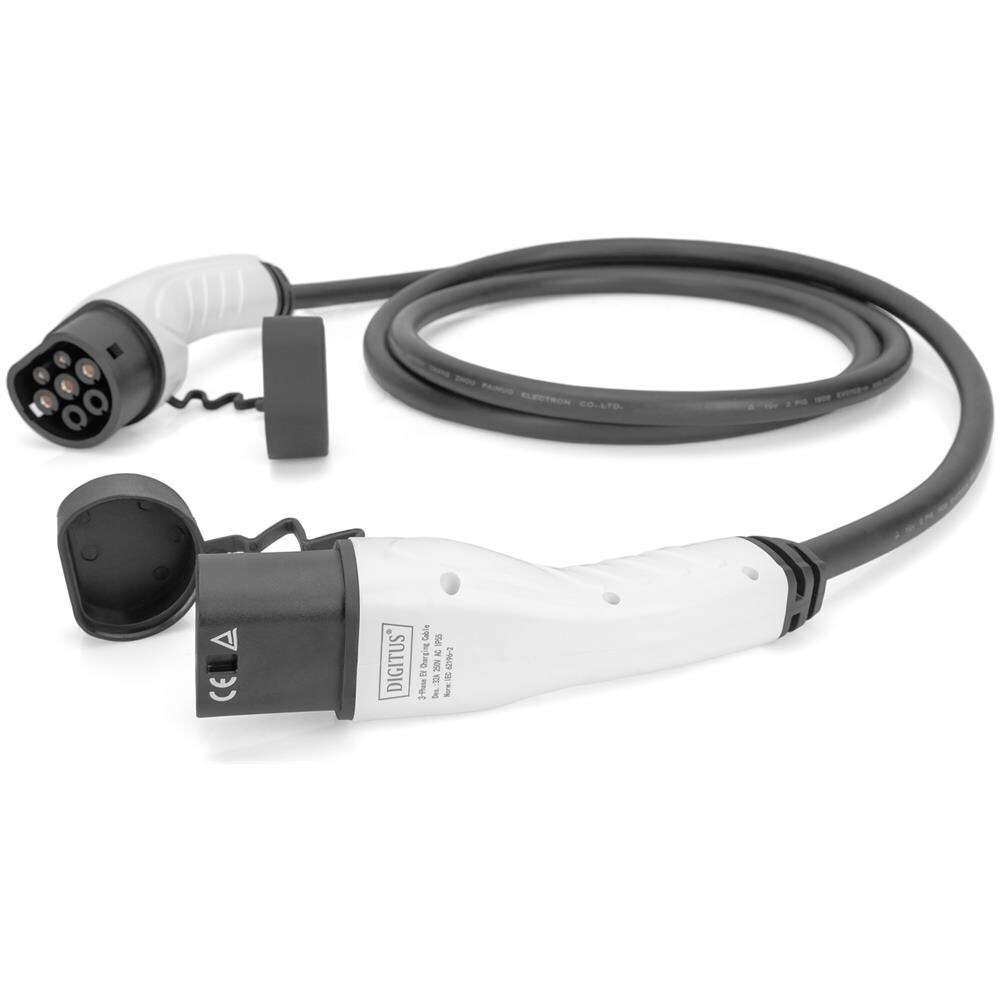 Cavo di ricarica per auto elettriche e PHEV - 7,5 m - Da tipo 2 a tipo 2 - Modalità 3 - Trifase - 16 A - 11 kW - Nero - Foto 2