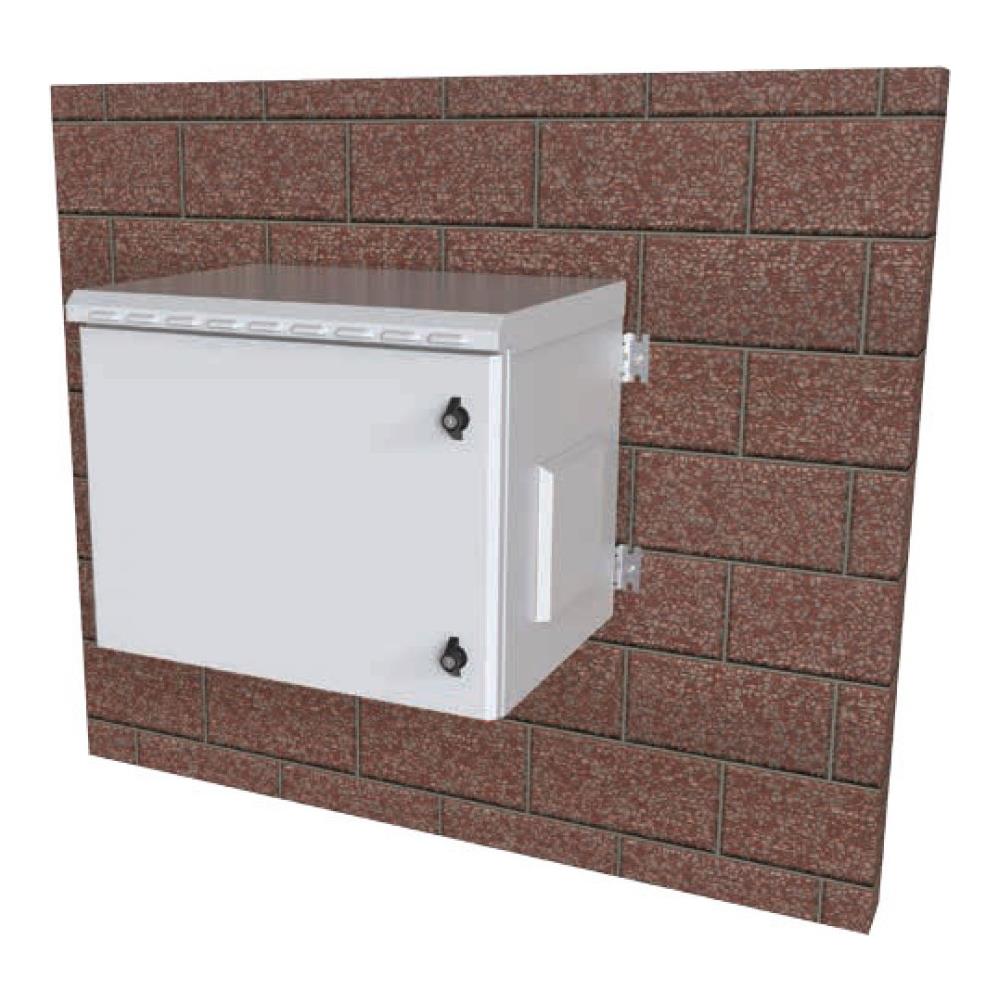 Armadio Rack I-CASE IP55-2045 20U da Parete Colore Grigio - Foto 5