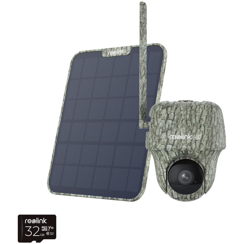 Videosorveglianza G450 con Connessione 4G Rosoluzione 3840 x 2160 8MP Audio Bidirezionale Pannello Solare per Esterno Colore Militare - Foto 1