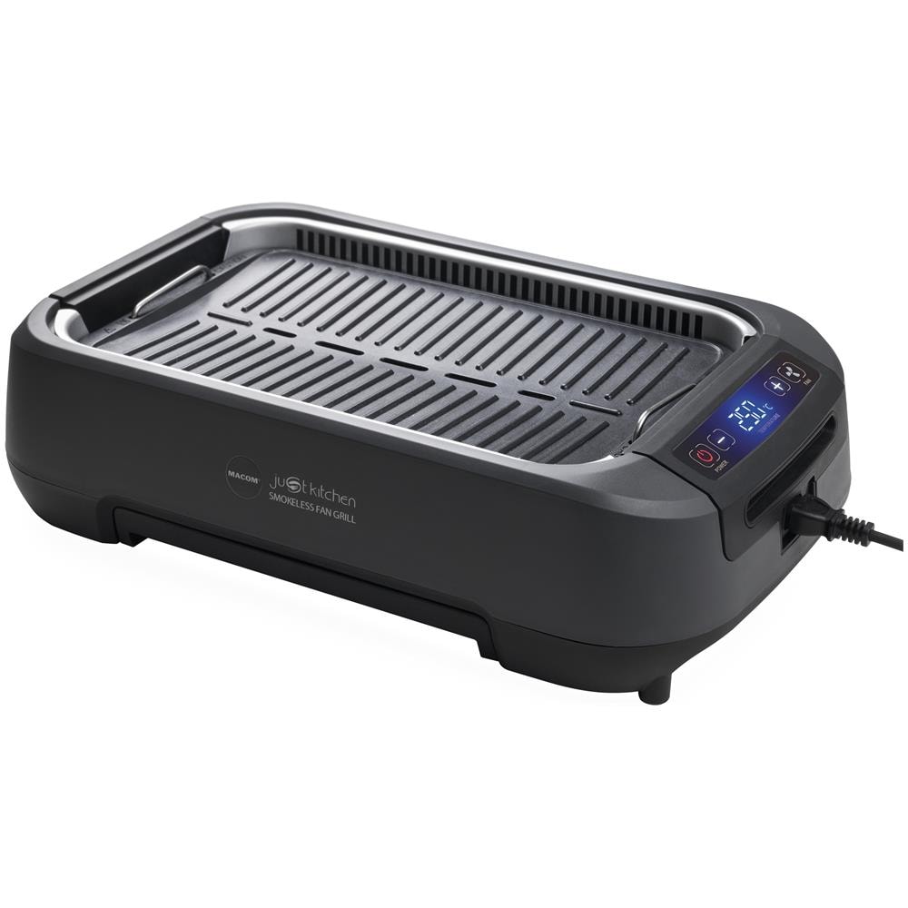 Griglia Just Kitchen 849 Smokeless Fan Grill Potenza 1500W Elimina i Fumi di Cottura Azionando la Potente Ventola con Doppio Sistema Filtrante - Foto 1