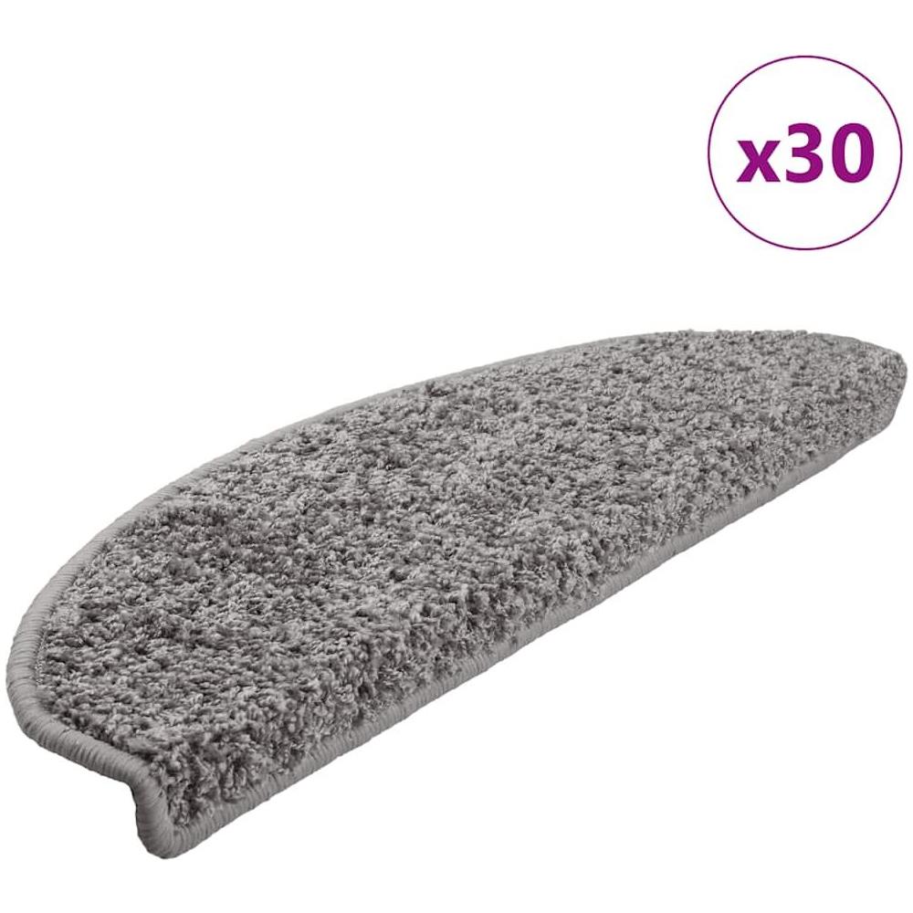 Tappetini per Scale 30 pz Grigi 65x21x4 cm - Foto 1