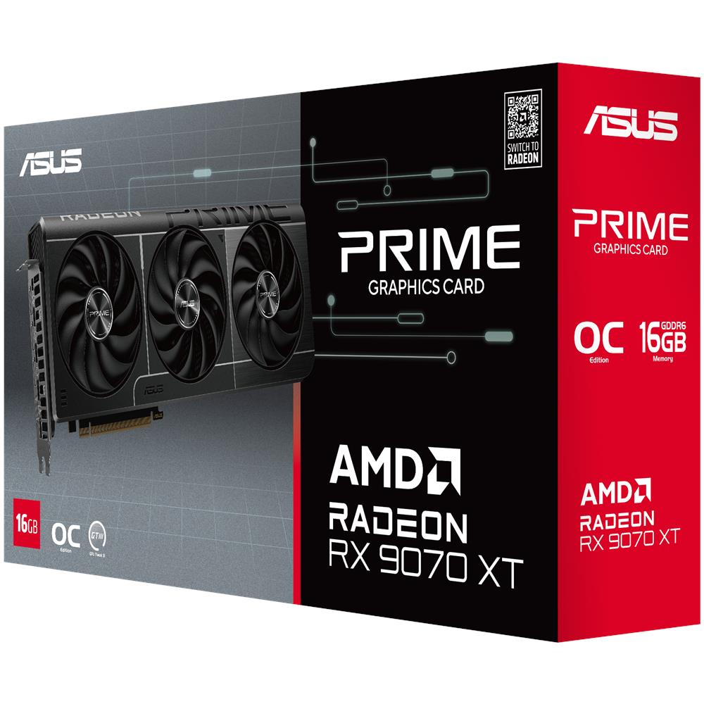 Prime RX9070XT-O16G AMD Radeon RX 9070 XT 16GB GDDR6 PCI Express 5.0 - Foto 1