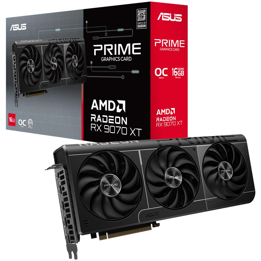 Prime RX9070XT-O16G AMD Radeon RX 9070 XT 16GB GDDR6 PCI Express 5.0 - Foto 2