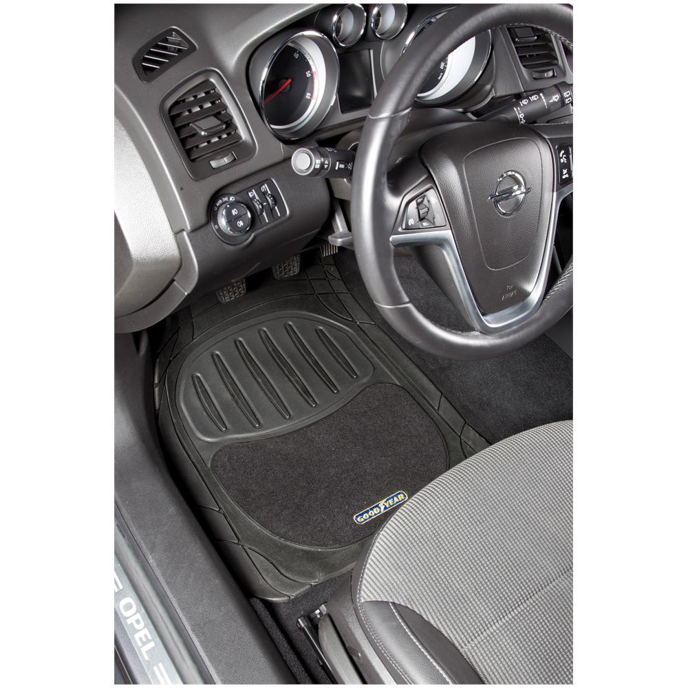 Tappeti Auto In Moquette Nero Universale 4 Pezzi - Foto 2