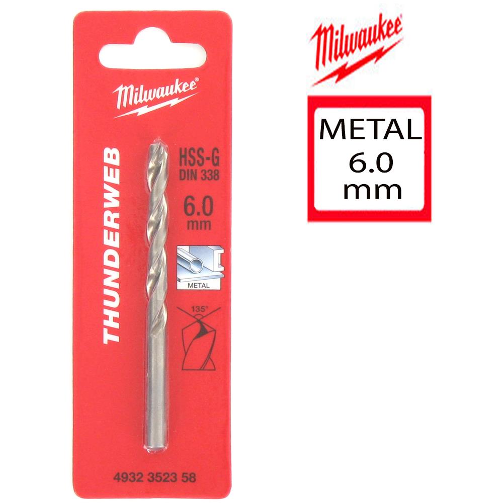 Trapano In Metallo Hss-g Thunderweb 6,0 X 93 Millimetri 4.932.352,3580 - Foto 1