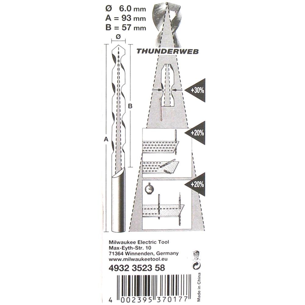 Trapano In Metallo Hss-g Thunderweb 6,0 X 93 Millimetri 4.932.352,3580 - Foto 2