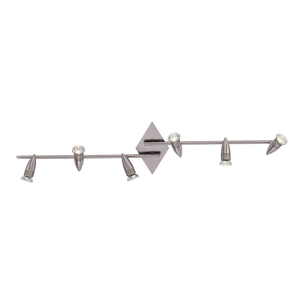 Lampada Da Parete / soffitto 6 X 50w Gu10 Nickel - Foto 1
