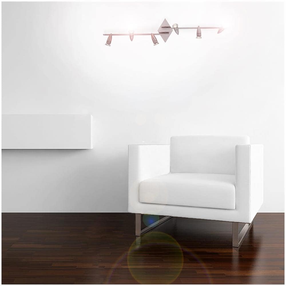 Lampada Da Parete / soffitto 6 X 50w Gu10 Nickel - Foto 2