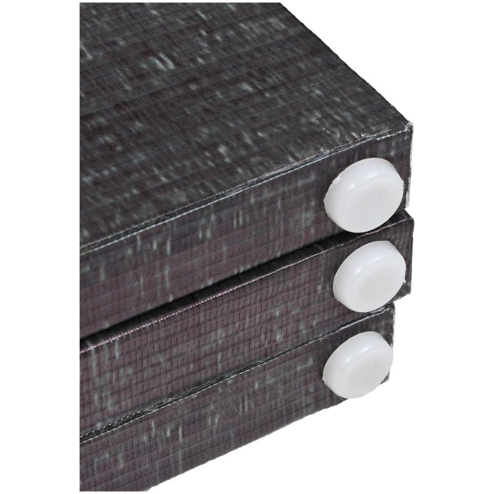 Paravento Pieghevole 120x170 cm Stampa Piume Bianco e Nero - Foto 5