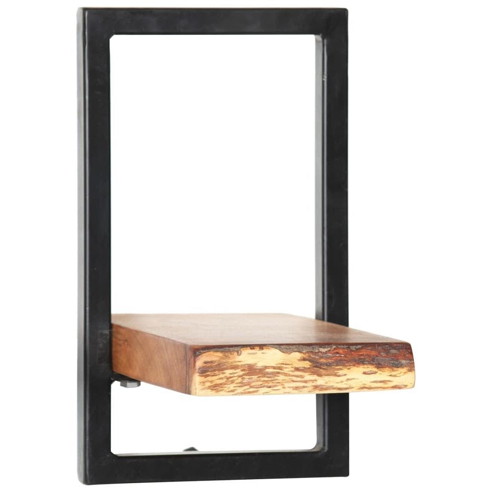 Set Di Mensole 5 Pz In Legno Massello Di Acacia E Acciaio - Foto 7