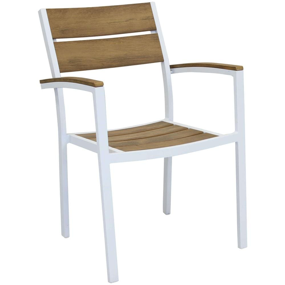 Viduus - Poltrona Da Giardino In Alluminio E Polywood Impilabile - Foto 2