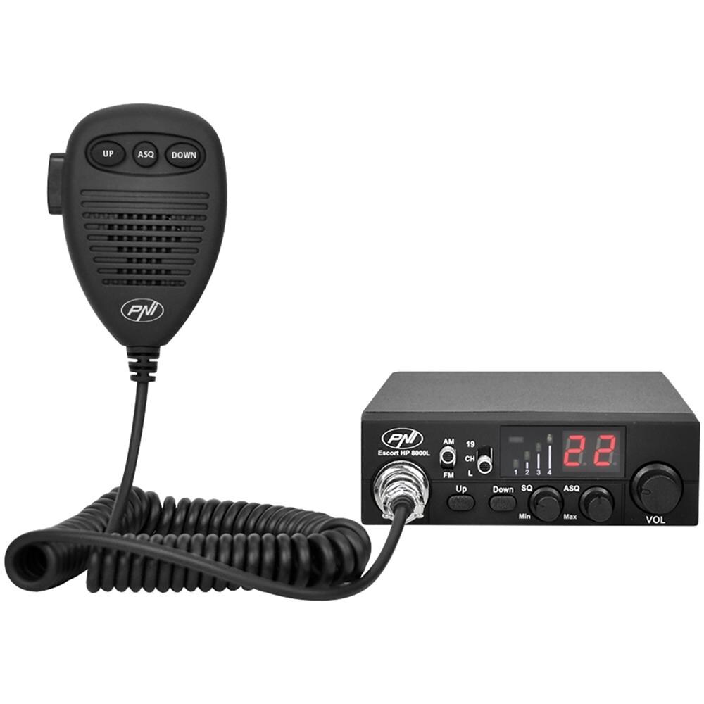 Cb Escort Radio Kit Hp 8000l Asq + Cb S75 Antenna Con Cavo E Supporto Fisso - Foto 2