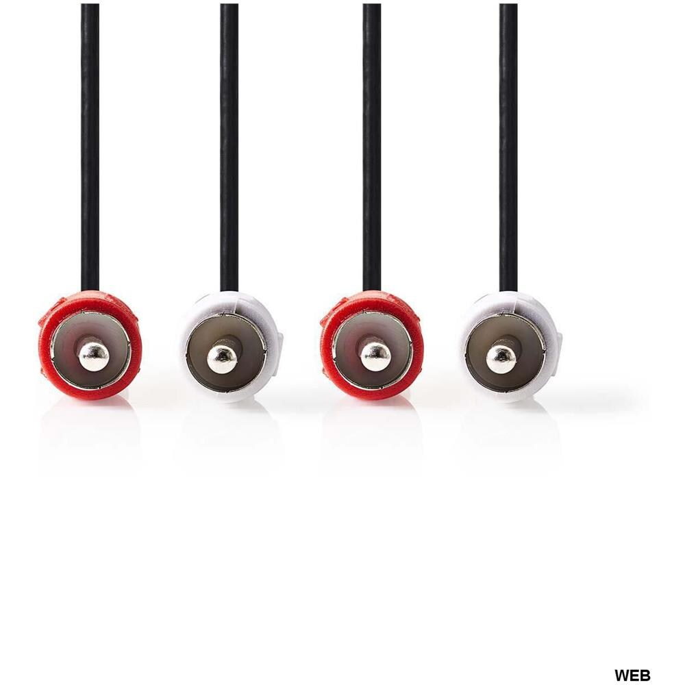 Cavo Audio Stereo 2x Rca Maschio - 2x Rca Maschio 1,5 M Nero - Foto 3