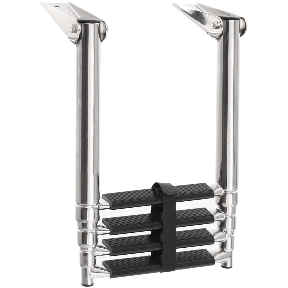 Scaletta Di Imbarco Pieghevole A 4 Gradini In Acciaio Inox - Foto 2