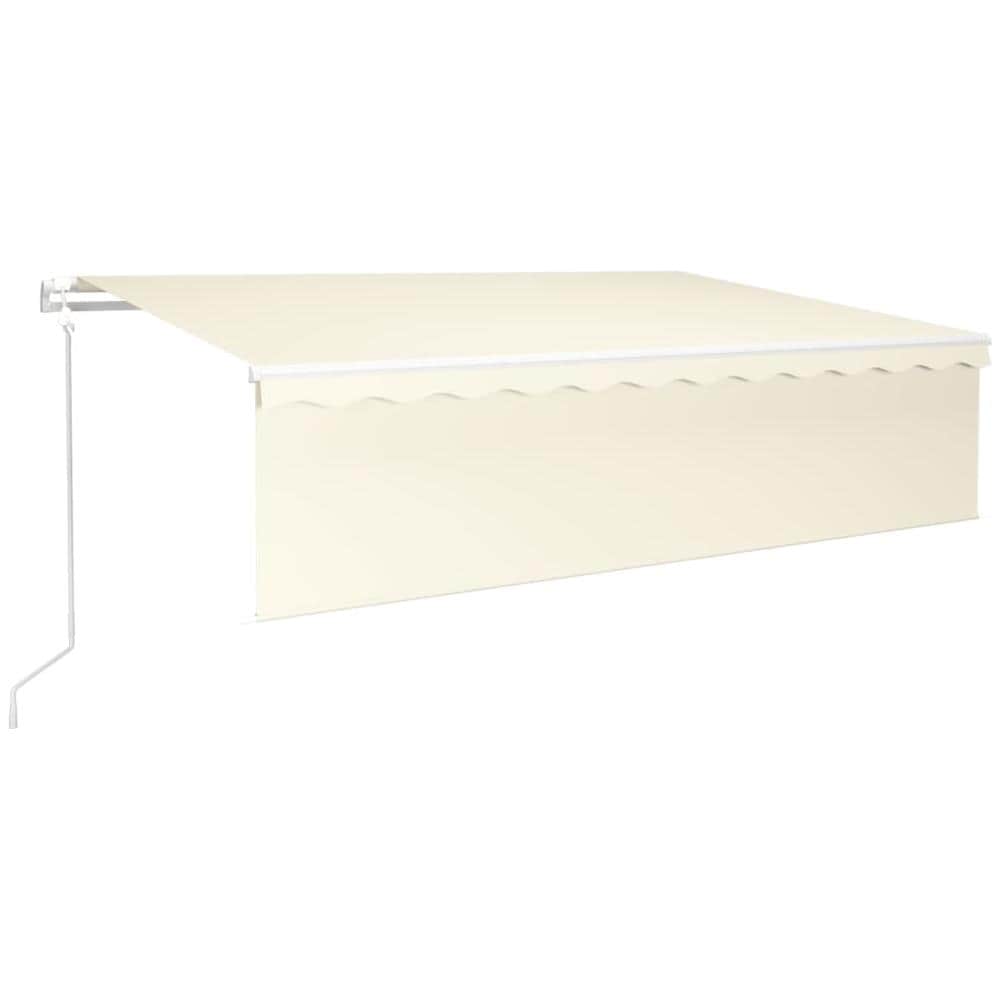 Tenda da Sole Retrattile Automatica con Parasole 6x3 m Crema - Foto 1