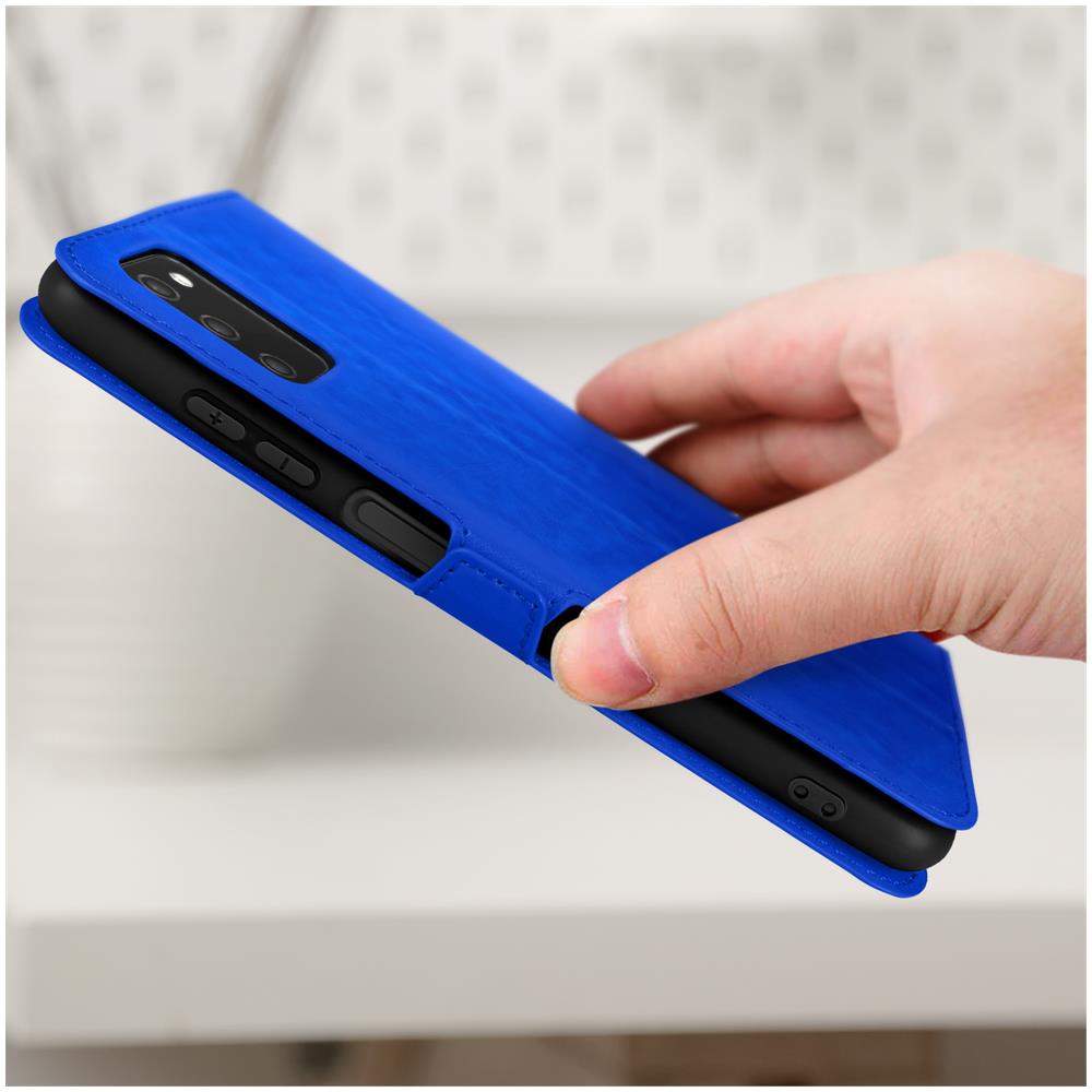 Custodiasamsung Galaxy A02s E A03s Doppia Finestra Supporto Video Blu - Foto 2