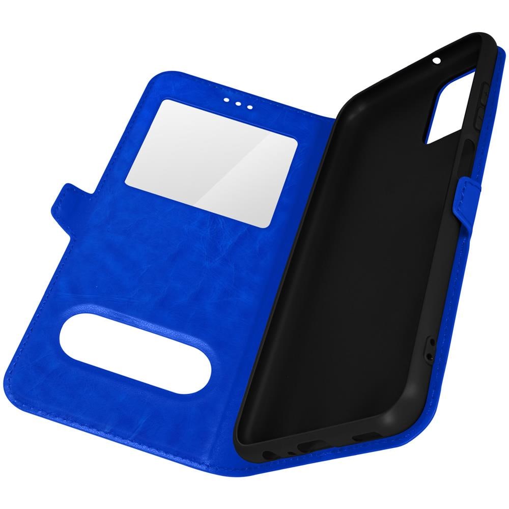 Custodiasamsung Galaxy A02s E A03s Doppia Finestra Supporto Video Blu - Foto 1