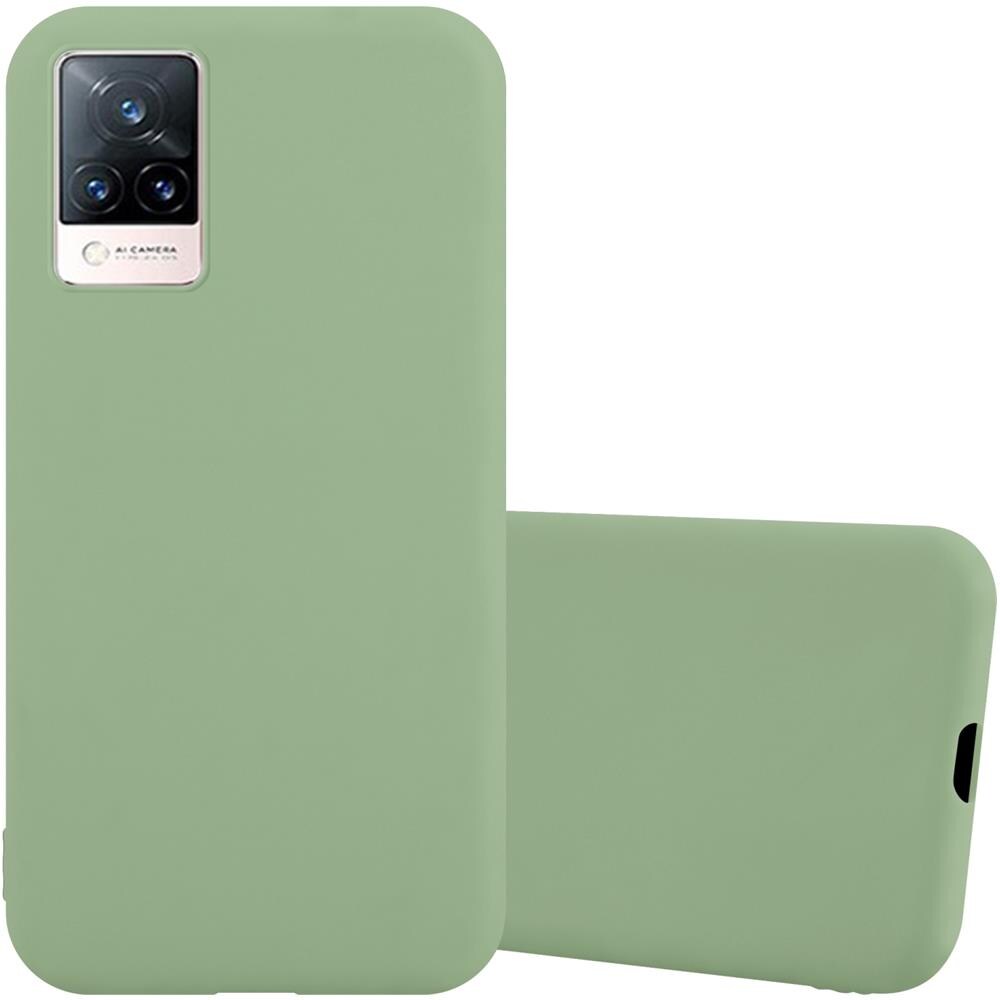 Custodia Compatibile Con Vivo V21 4g / 5g In Candy Pastello Verde - Coperchio Protettivo In Silicone Tpu Flessibile - Foto 1