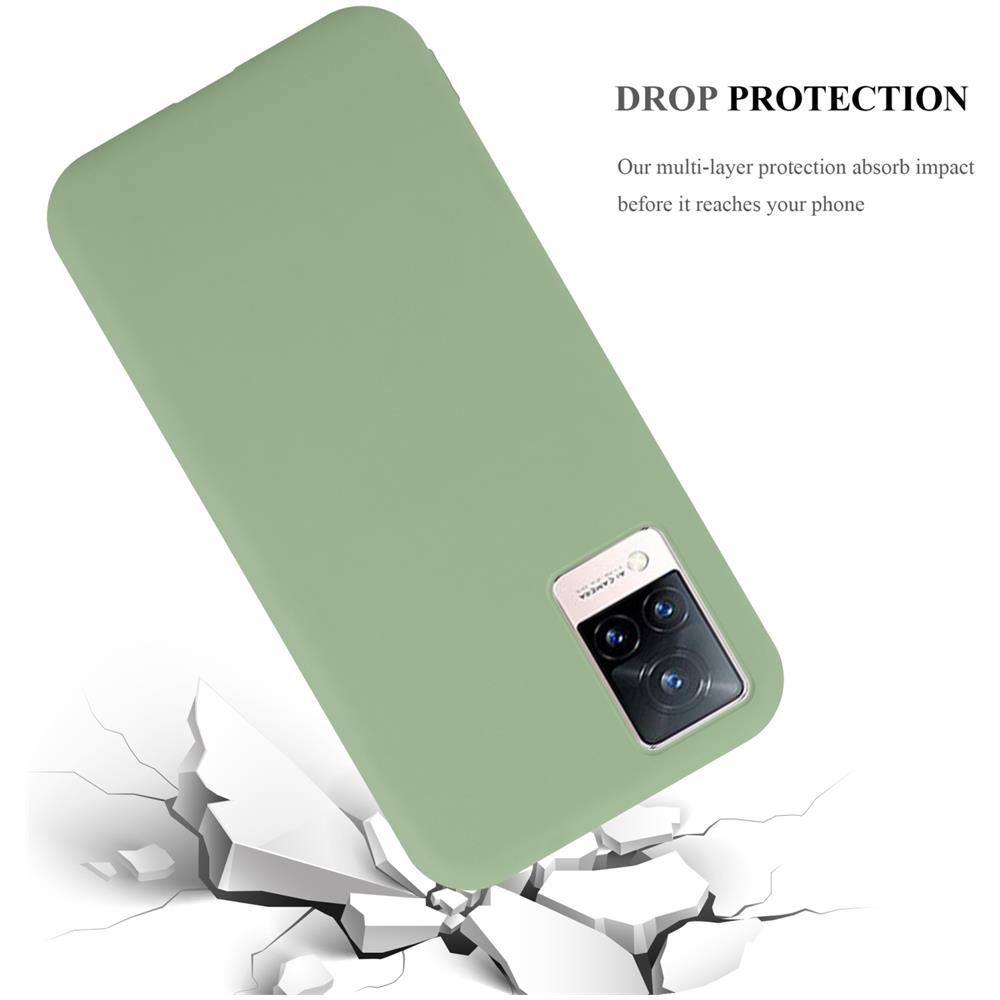 Custodia Compatibile Con Vivo V21 4g / 5g In Candy Pastello Verde - Coperchio Protettivo In Silicone Tpu Flessibile - Foto 7