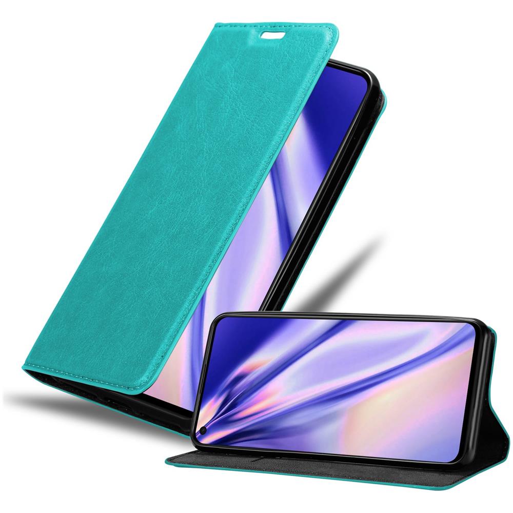 Custodia Compatibile Con Oppo Find X3 Lite In Turchese Petrolio - Coperchio Protettiva Con Chiusura Magnetica, Funzione Stand E Tasca Per Le Carte - Foto 1