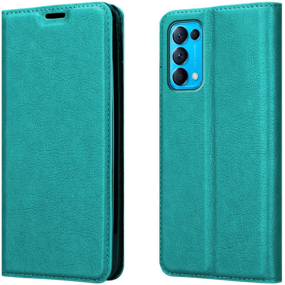 Custodia Compatibile Con Oppo Find X3 Lite In Turchese Petrolio - Coperchio Protettiva Con Chiusura Magnetica, Funzione Stand E Tasca Per Le Carte - Foto 8