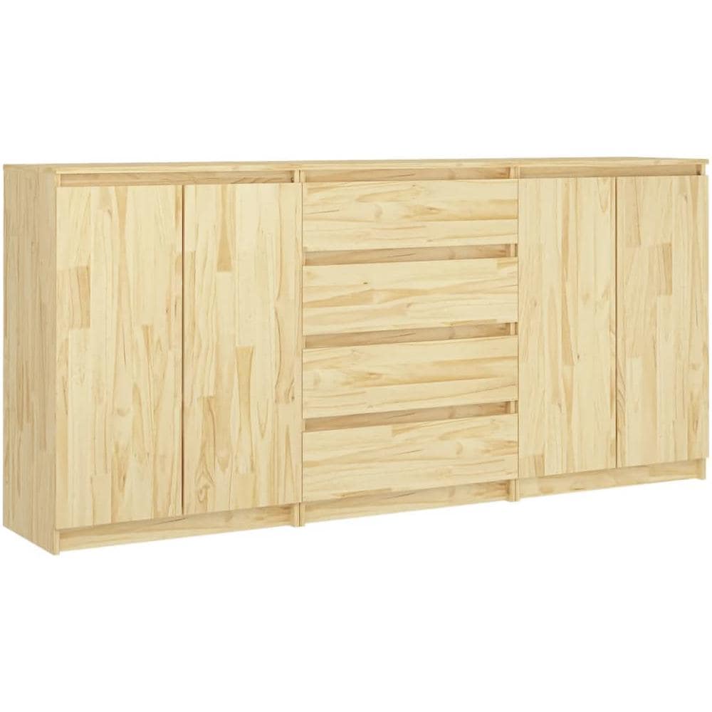 Credenze 3 pz in Legno Massello di Pino - Foto 2