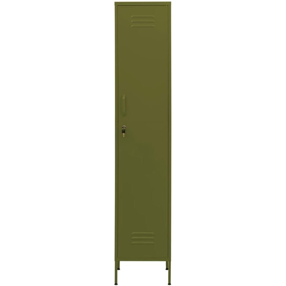 Armadio Verde Oliva 35x46x180 Cm In Acciaio - Foto 3