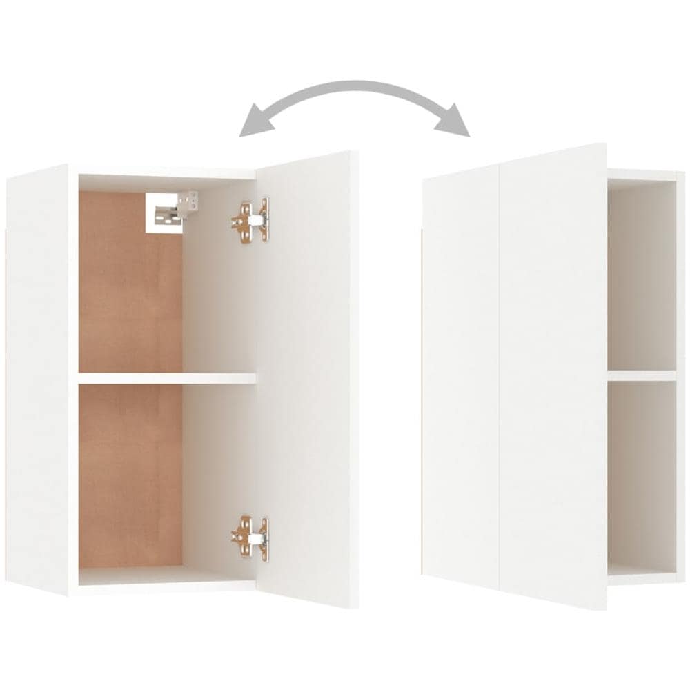 Set Mobili Porta TV 8 pz Bianco in Legno Multistrato - Foto 10