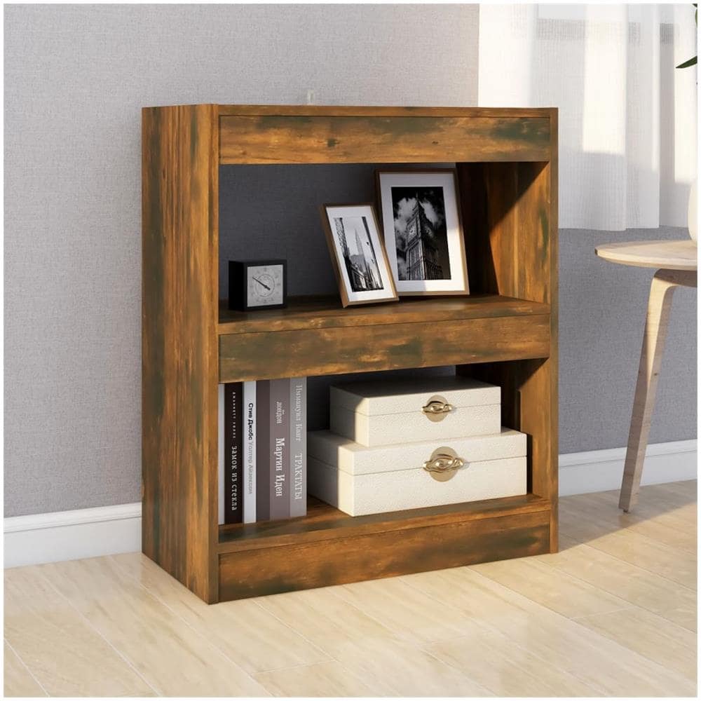 Libreria / divisorio Rovere Fumo 60x30x72 Cm - Foto 3