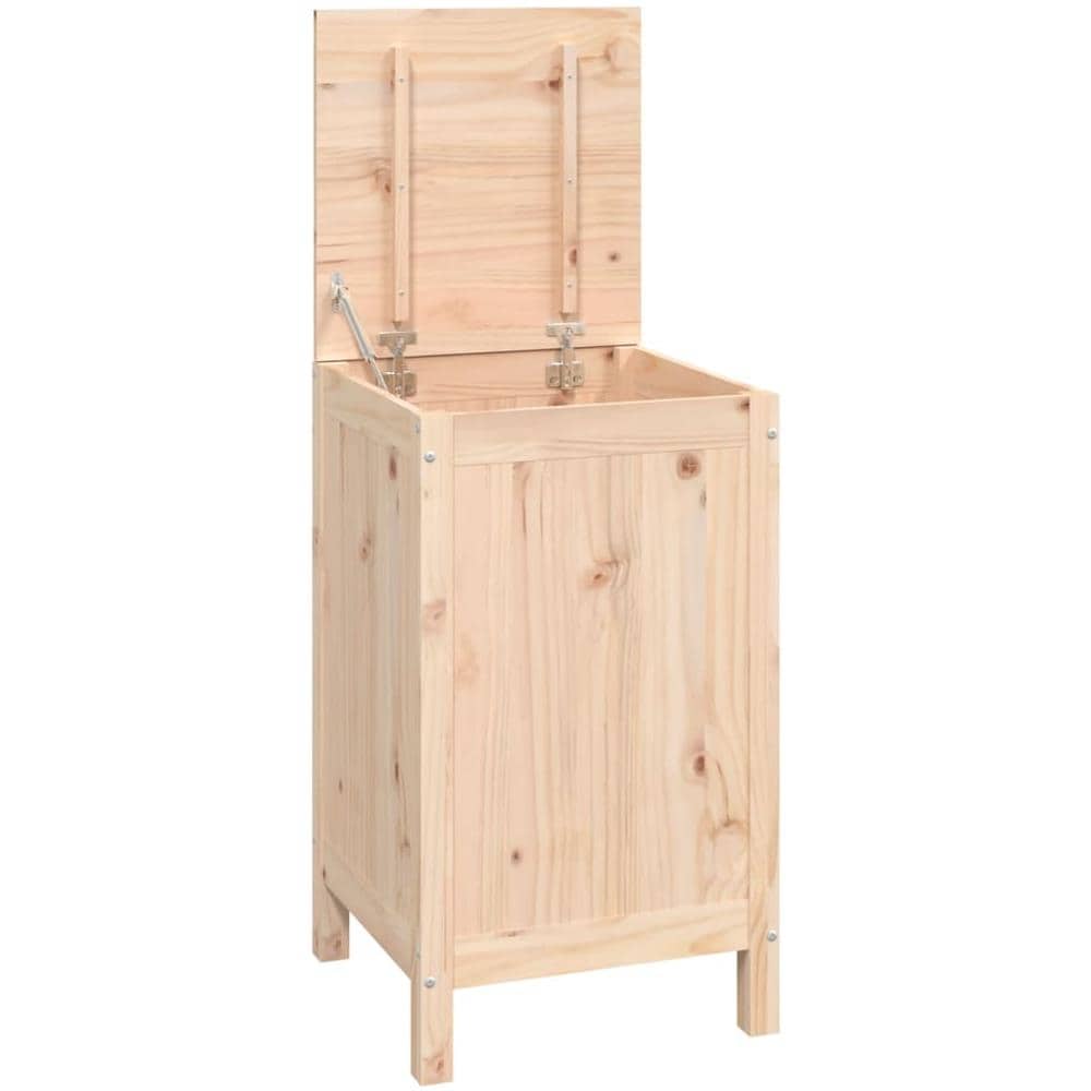Contenitore Per Bucato 44x44x76 Cm Legno Massello Pino - Foto 2