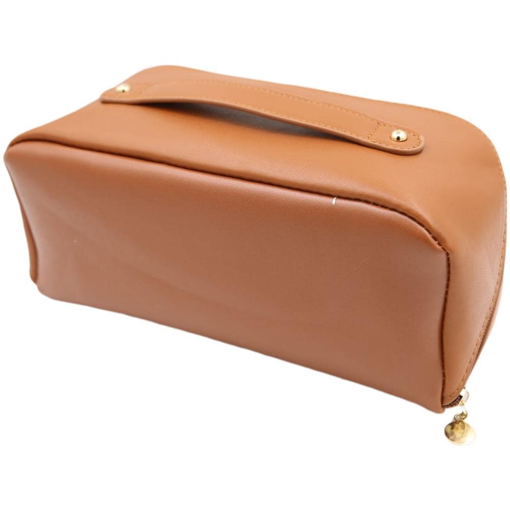 Borsa Per Il Trucco Grande/spaziosa Necessaria - Borsa Per Il Trucco - Borsa Per Il Trucco Brown - Foto 4