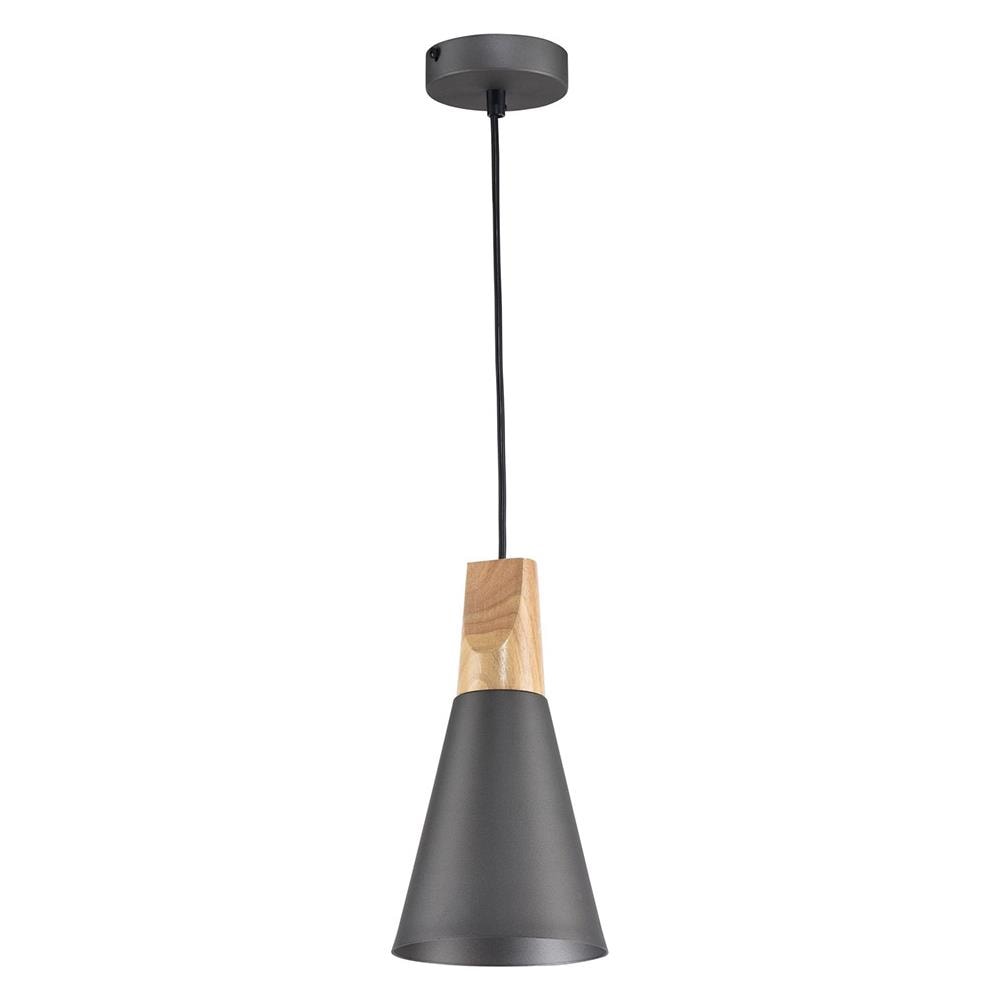 Sospensione Minimal Bicones In Metallo Nero E Oro 1 Luce - Foto 1