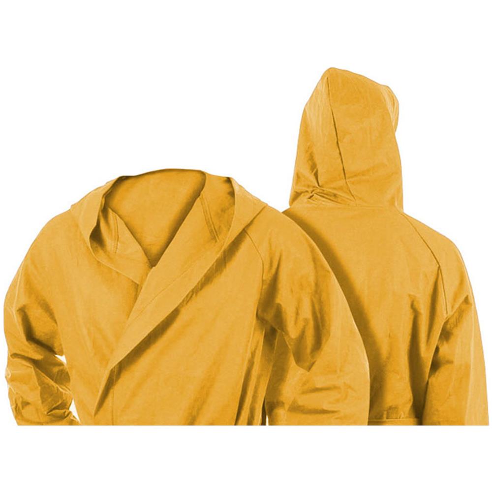 Accappatoio Con Cappuccio In Microfibra Taglia Bambino In Tinta Unita 4-6 Giallo - Foto 2