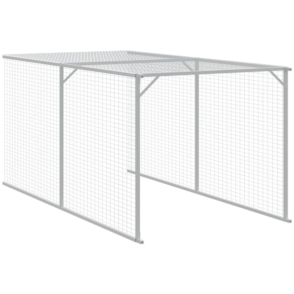 Pollaio Area Corsa Grigio Chiaro 117x1017x123cm Acciaio Zincato - Foto 2