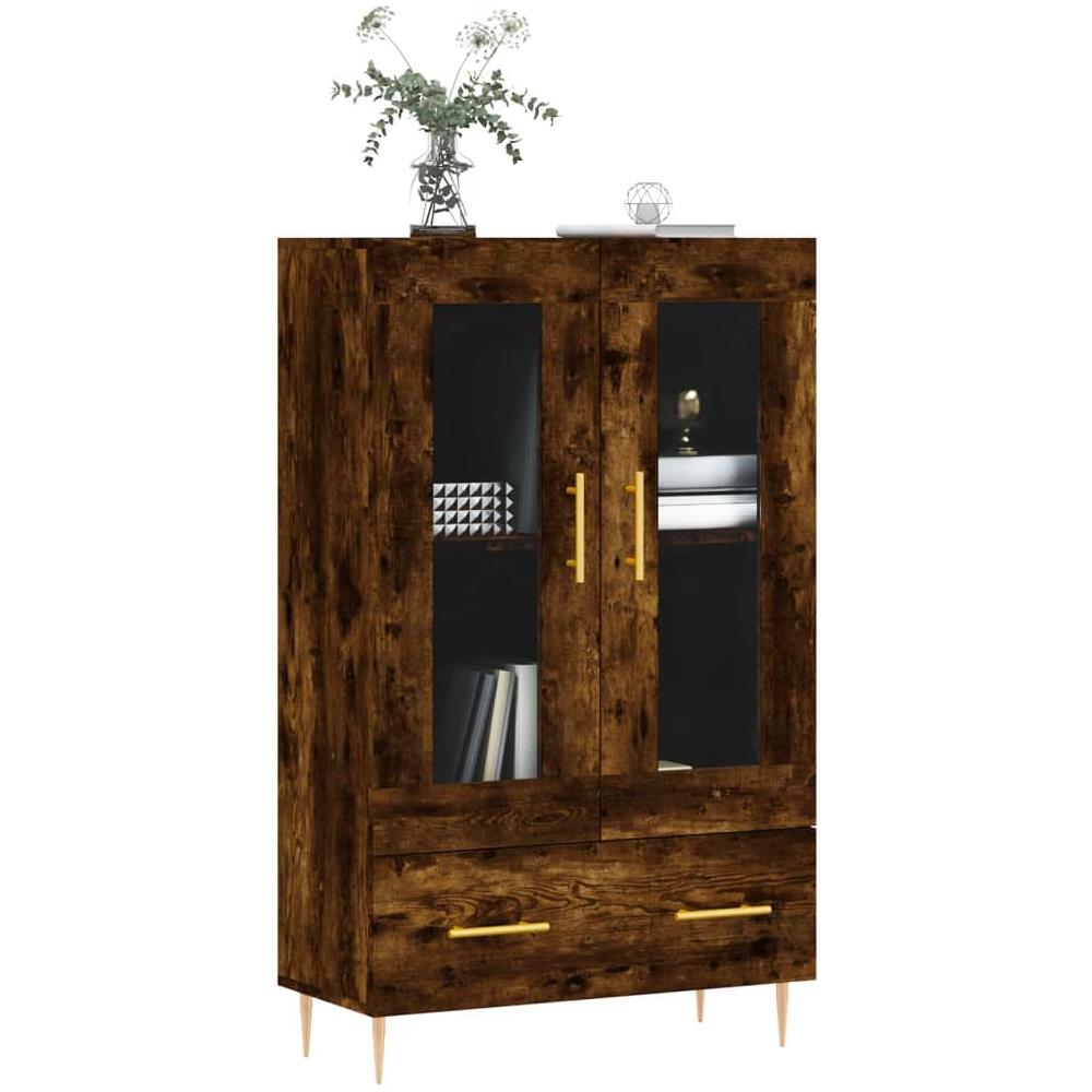 Credenza Rovere Fumo 69,5x31x115 Cm In Legno Multistrato - Foto 3