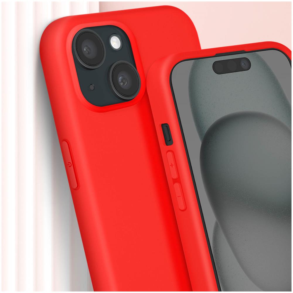 Cover Semirigida Per Iphone 15 Cordino Nylon Intrecciato Serie Corda Rossa - Foto 5