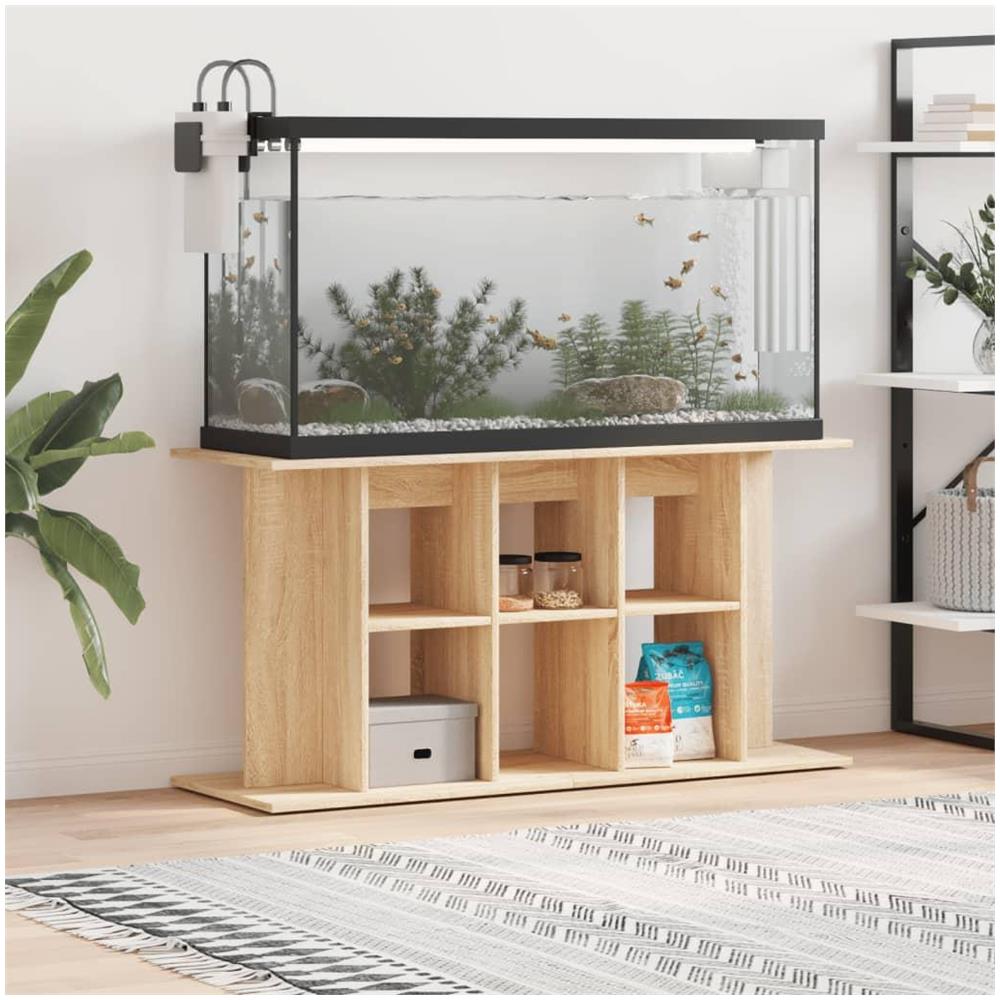 Supporto Acquario 120x40x60 cm Legno Multistrato Rovere Sonoma - Foto 2