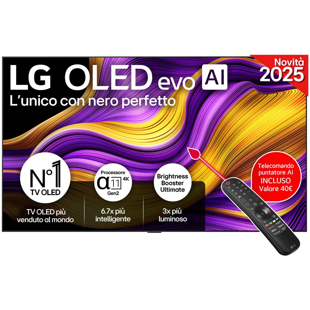 OLED evo AI OLED83G54LW TV Serie G5 83'' 4K, a11 Gen2, Brightness Booster Ultimate, 60W, 4 HDMI 165Hz, Smart TV 2025 - Foto 1