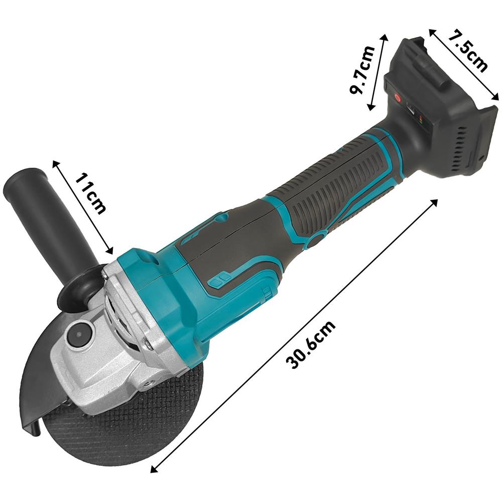 Smerigliatrice Angolare Senza Cavi, Utensile Elettrico Per Levigatura, Macchina Multifunzione Per Taglio, Lucidatura E Levigatura, Dotata Di 2 Batterie, Adatta Per La Lavorazione Di Metallo, Legno E Pietra - Foto 4