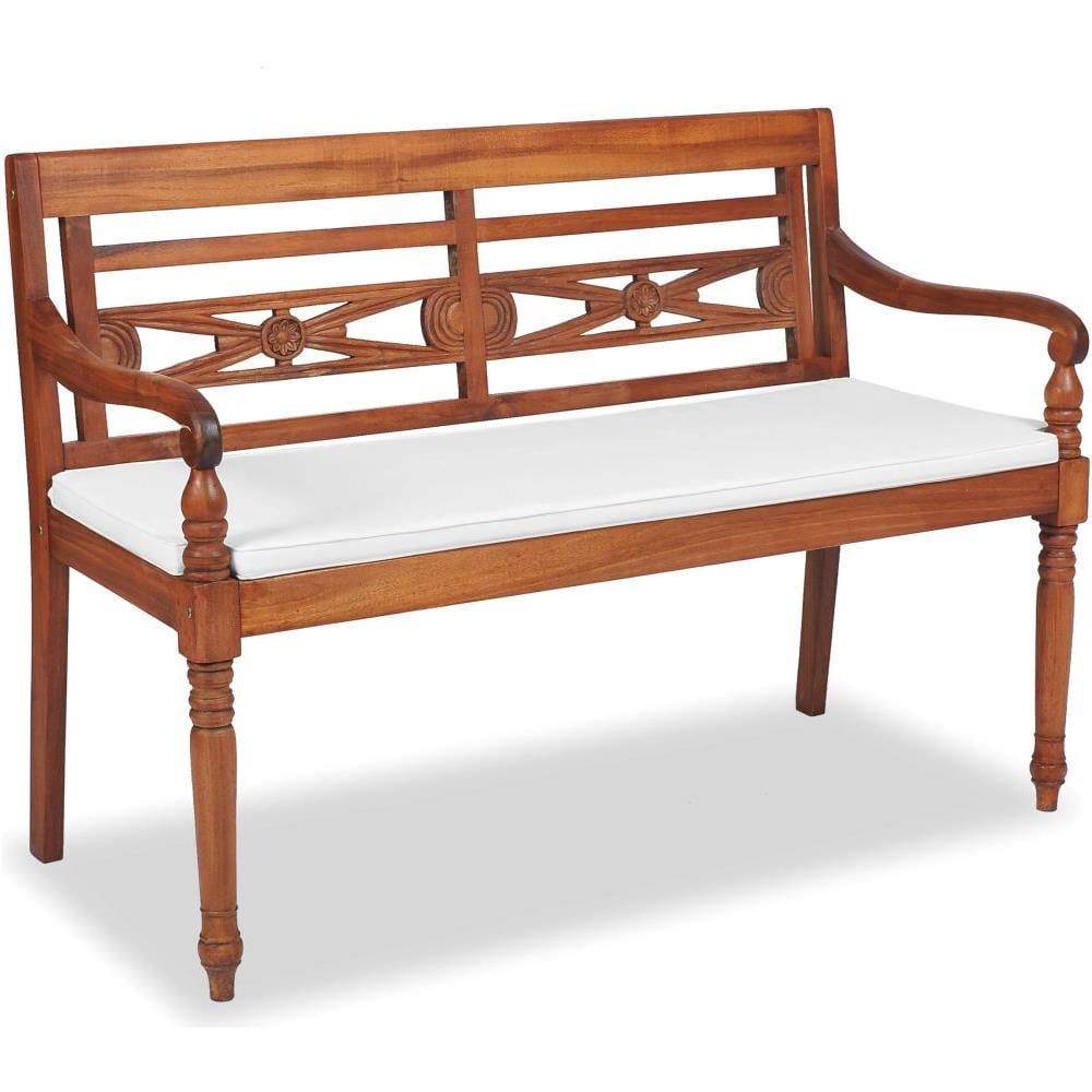 Panchina Batavia con Cuscini 120 cm in Teak - Foto 1