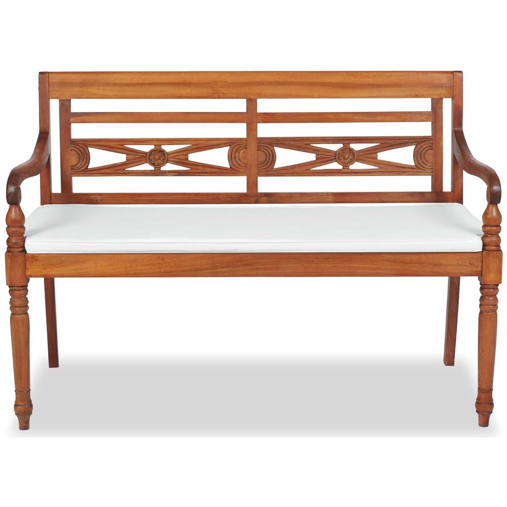 Panchina Batavia con Cuscini 120 cm in Teak - Foto 2