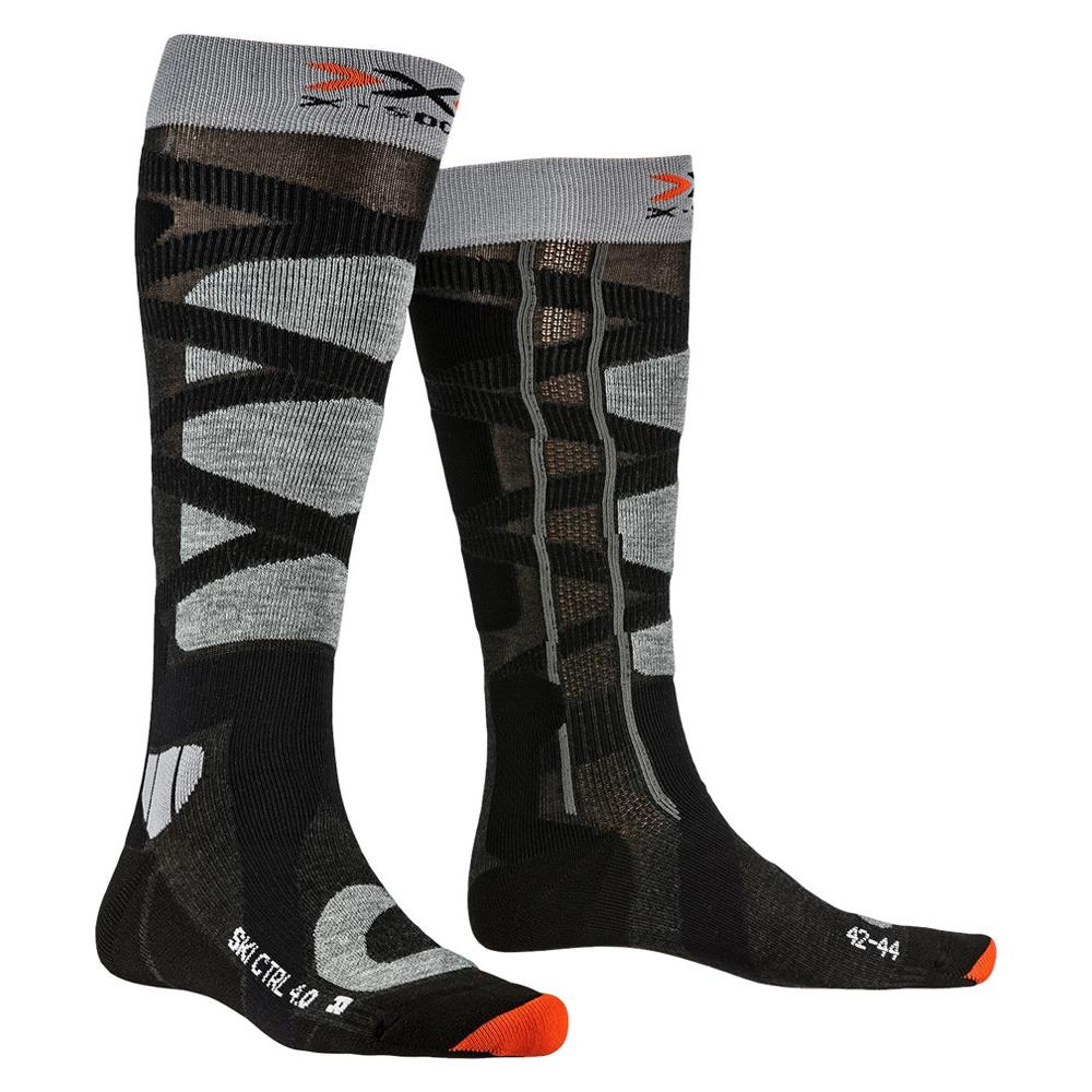 Calze Tecniche Ski Control 4.0 Socks - 42-44 Anthracite Melange-x-orange - Foto 4