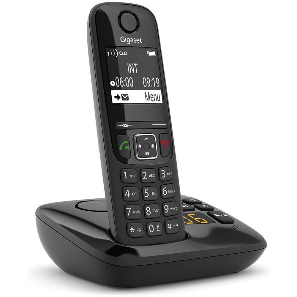 AS690 Cordless Display 2" Vivavoce con Segreteria Colore Nero - Foto 2