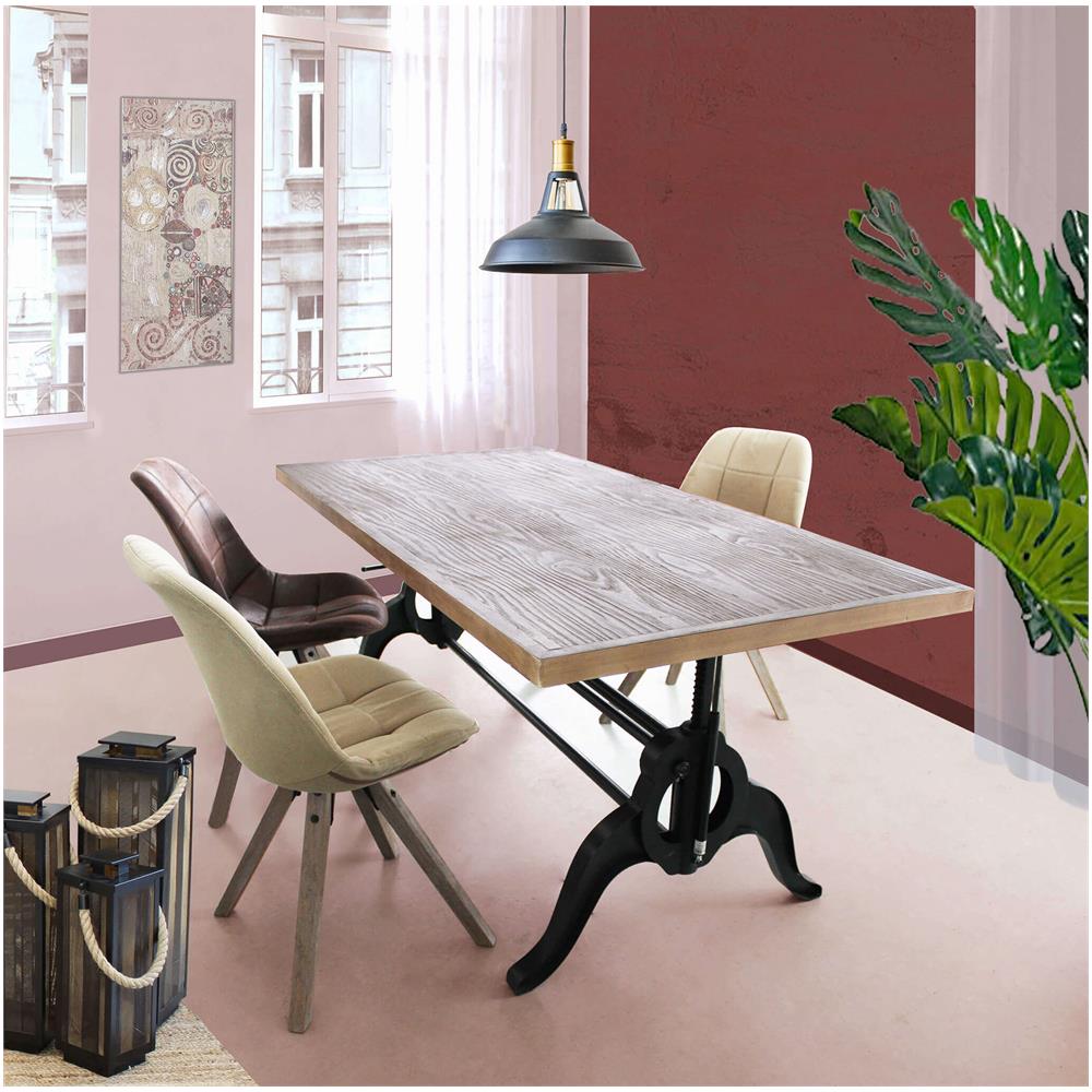 Sedia Moderna Di Design Marrone Per Interno Casa Sala Da Pranzo Salotto Cucina Ufficio - Foto 4